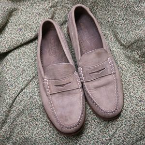 Men's Sebago Gray Leather Loafers Sz 11